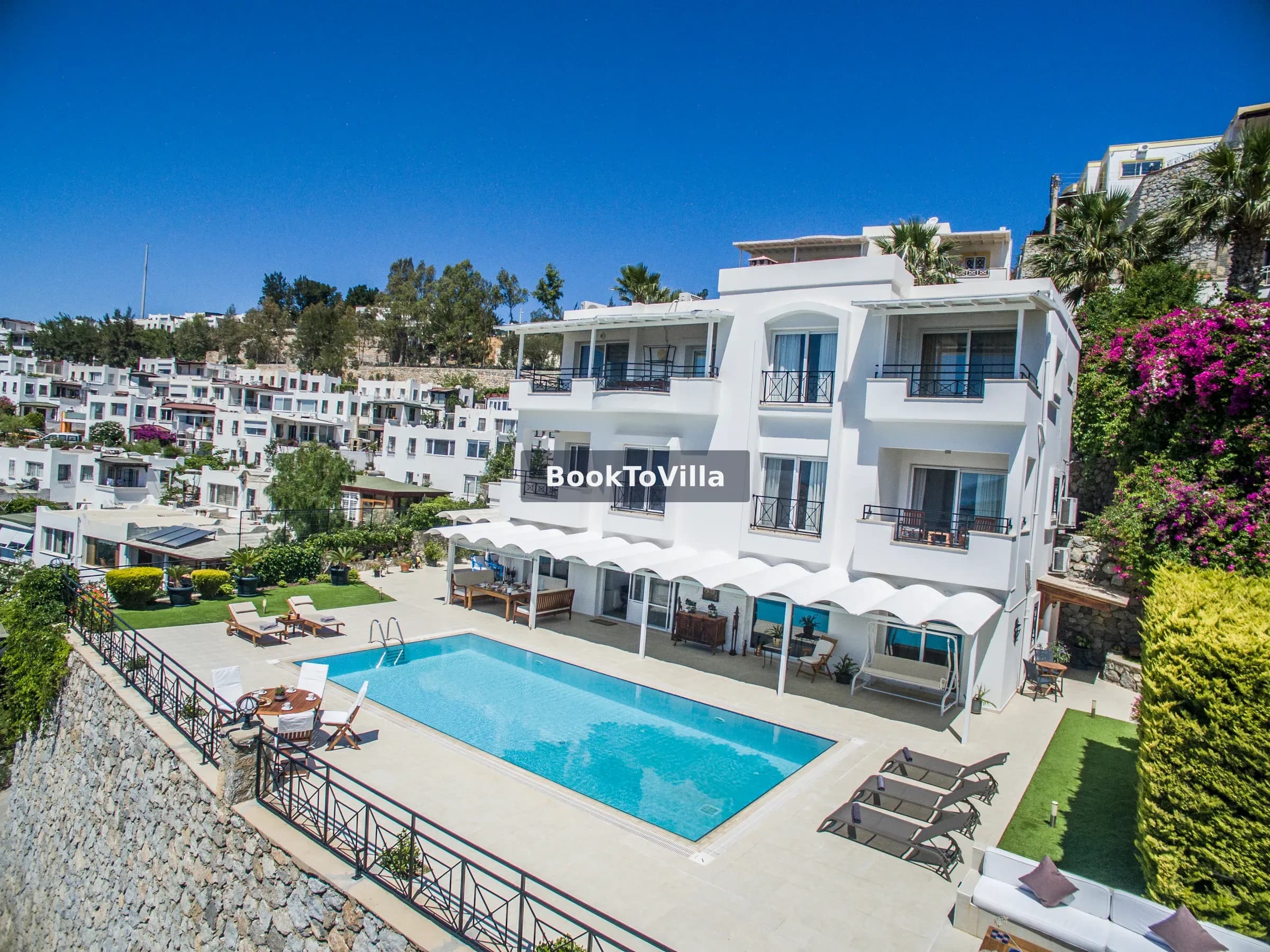 Bodrum Merkez Villa Cubana panoramik deniz manzaralı lüks villa galeri gorseli 5