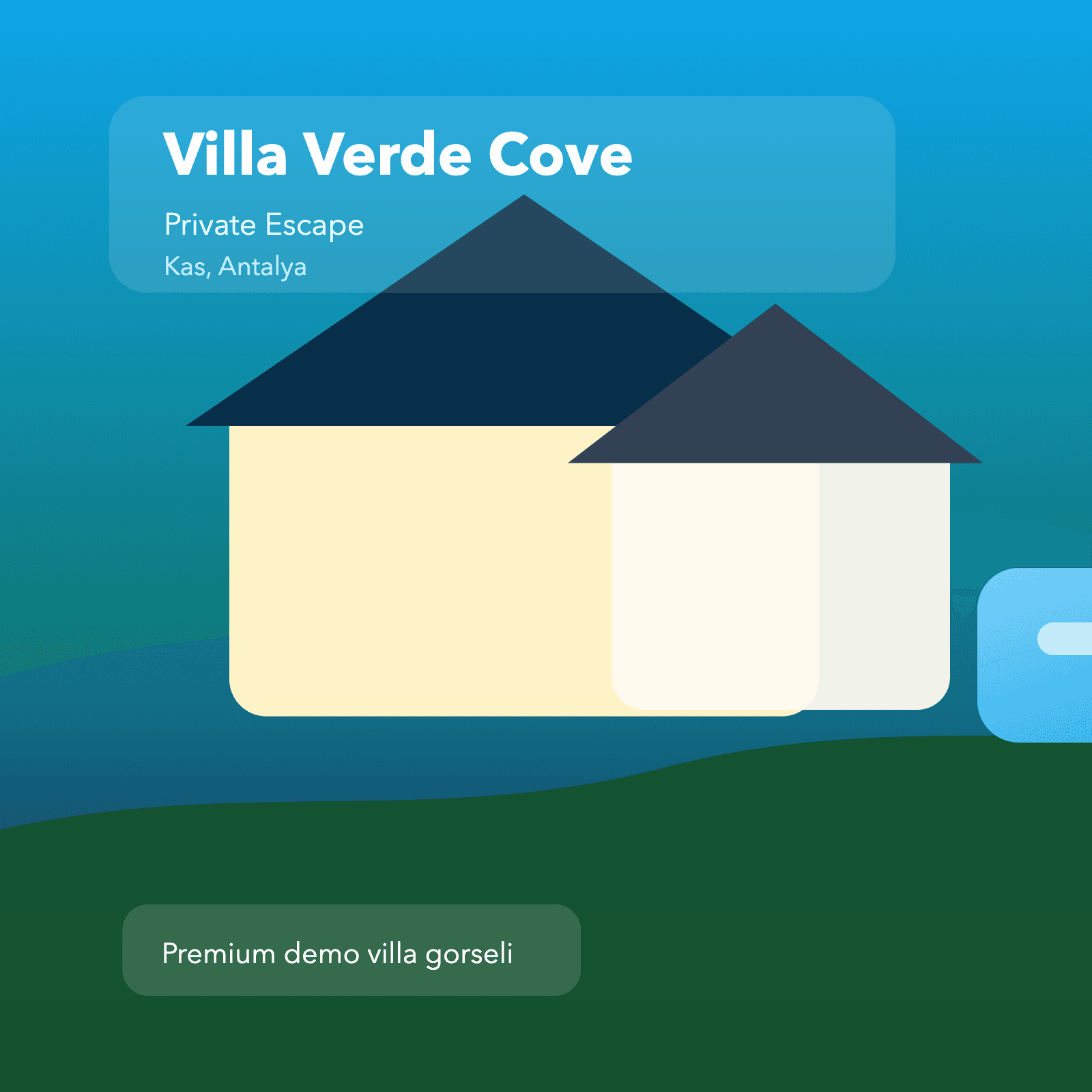 Kas Villa Verde Cove izole havuz ve gun batimi terasi