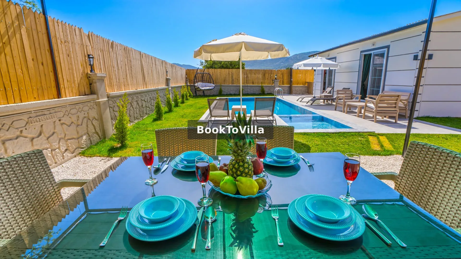 Kalkan Sarıbelen Villa Begonya özel havuzlu lüks villa