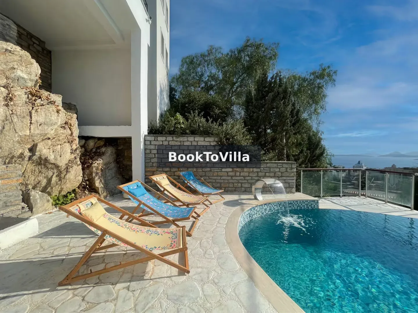 Bodrum Merkez Villa Esinti deniz manzaralı özel havuzlu villa