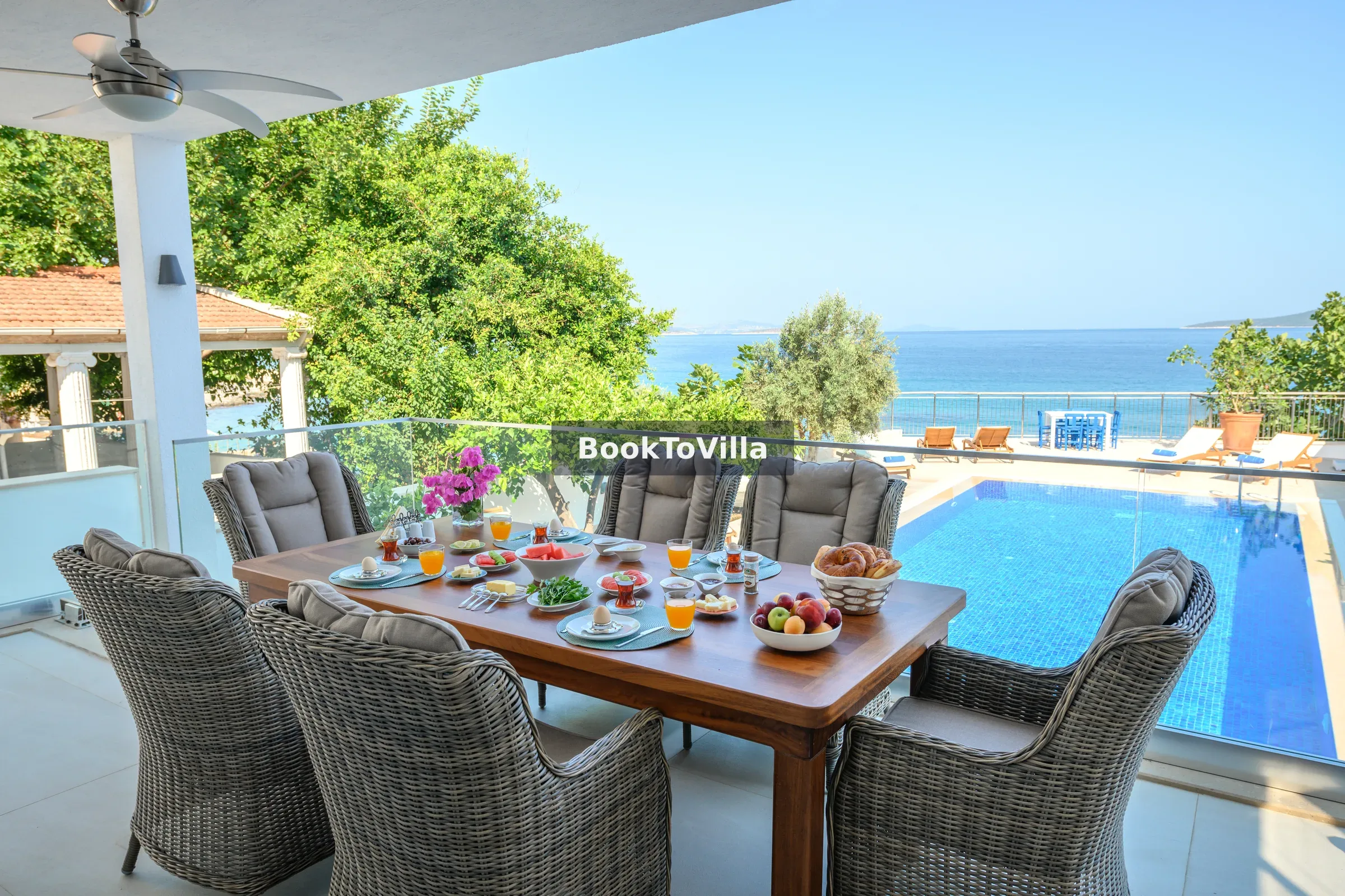 Bodrum Güvercinlik Villa Sahil denize sıfır özel havuzlu villa