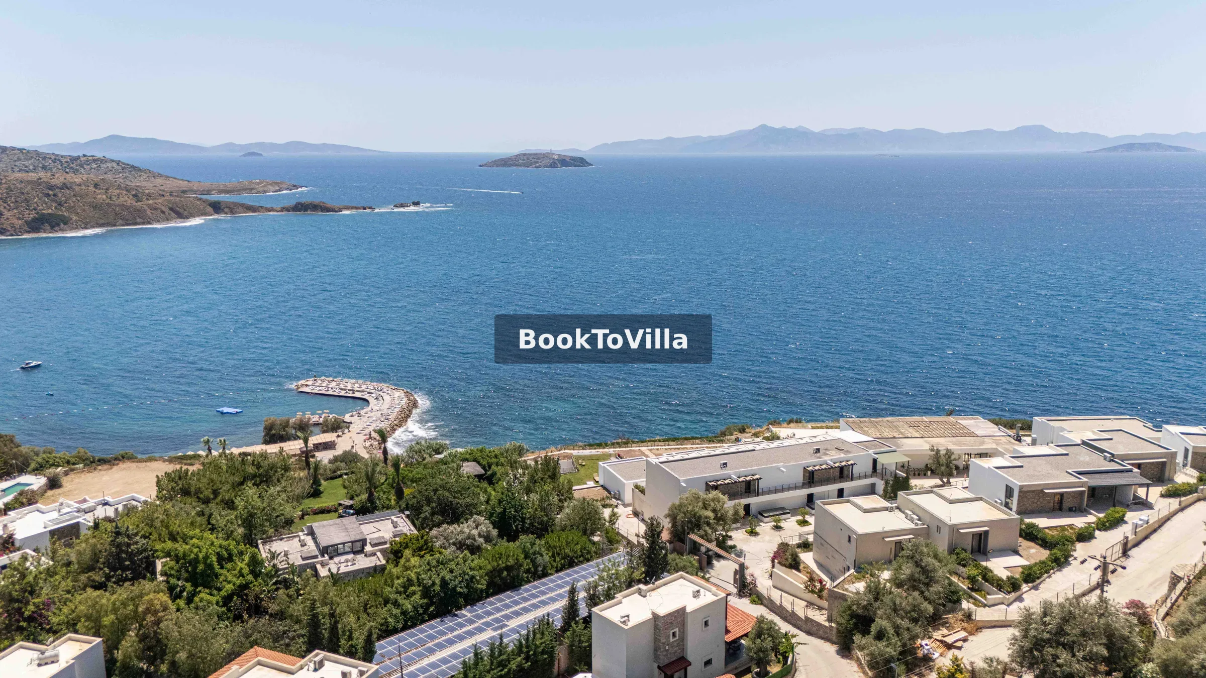 Bodrum Gümüşlük Villa Silver özel havuzlu lüks villa görünümü
