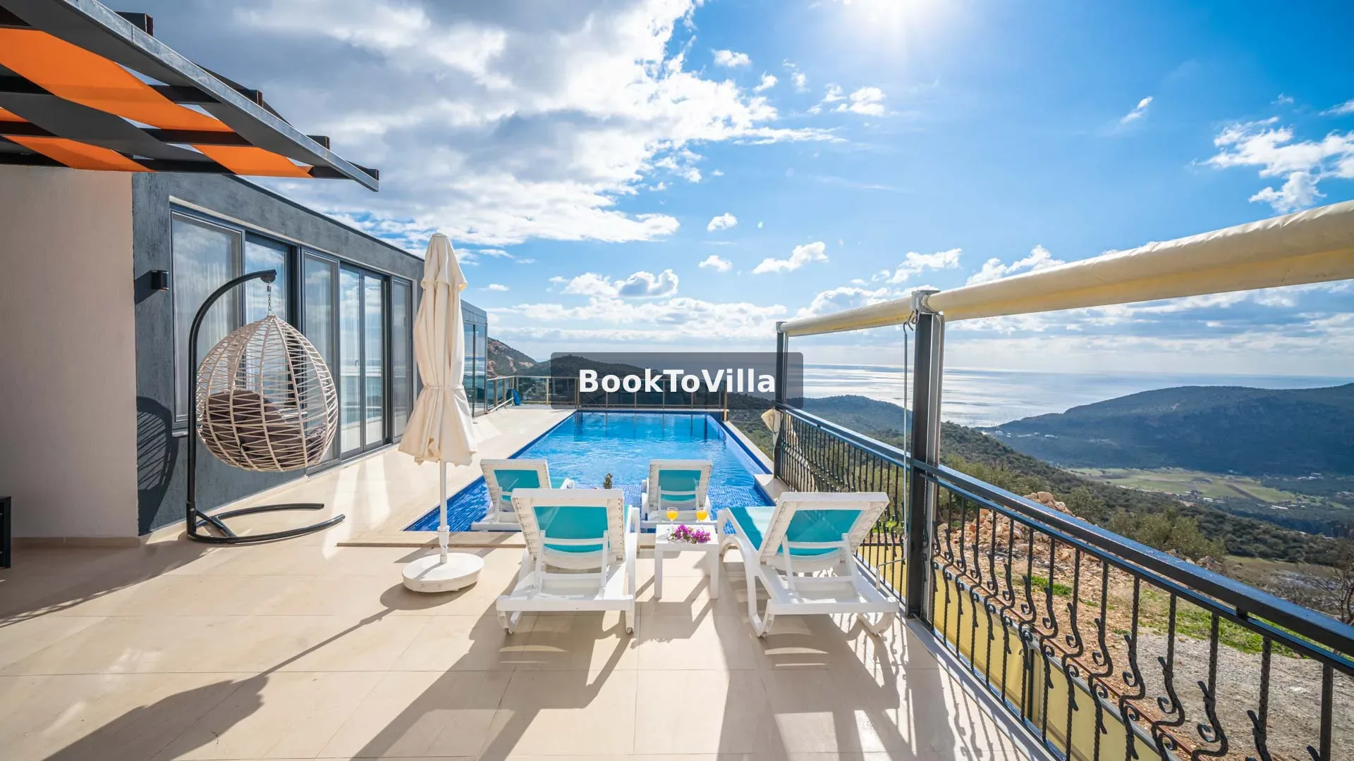 Kalkan Bezirgan Villa Spring 1 deniz manzaralı özel havuzlu lüks villa