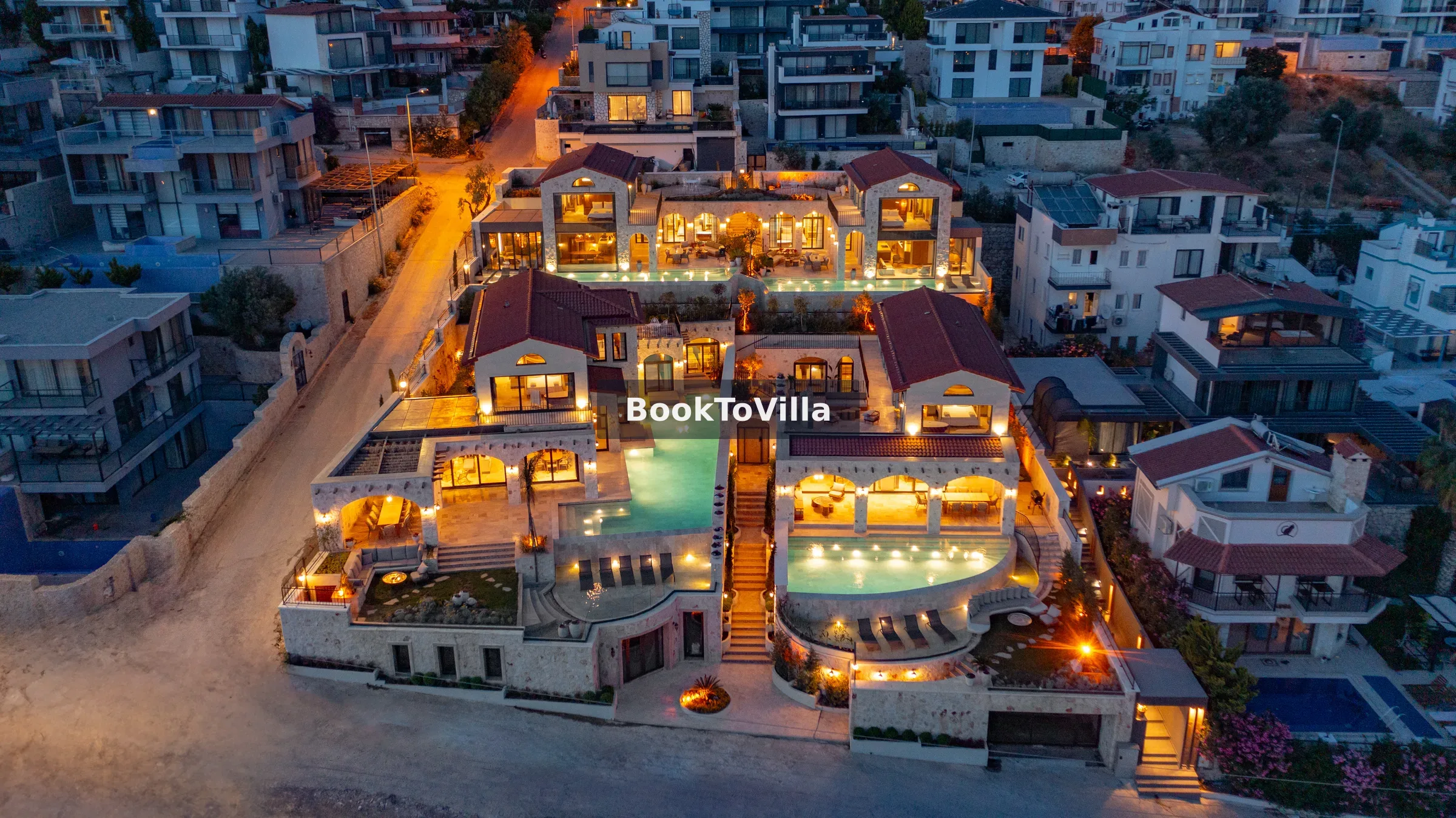 Kalkan Merkez Villa Thalia deniz manzaralı özel havuzlu lüks villa